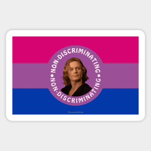 Lestat Non-Discriminating Bisexual Sticker